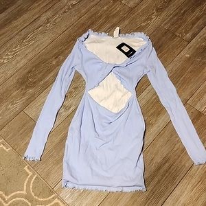 Revealing/ribbed short skirt